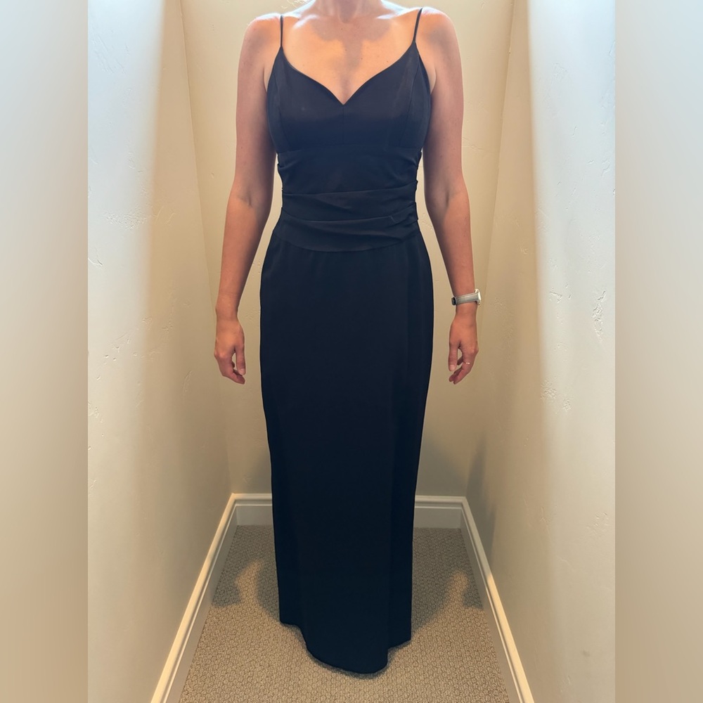 Nicole Miller black evening gown